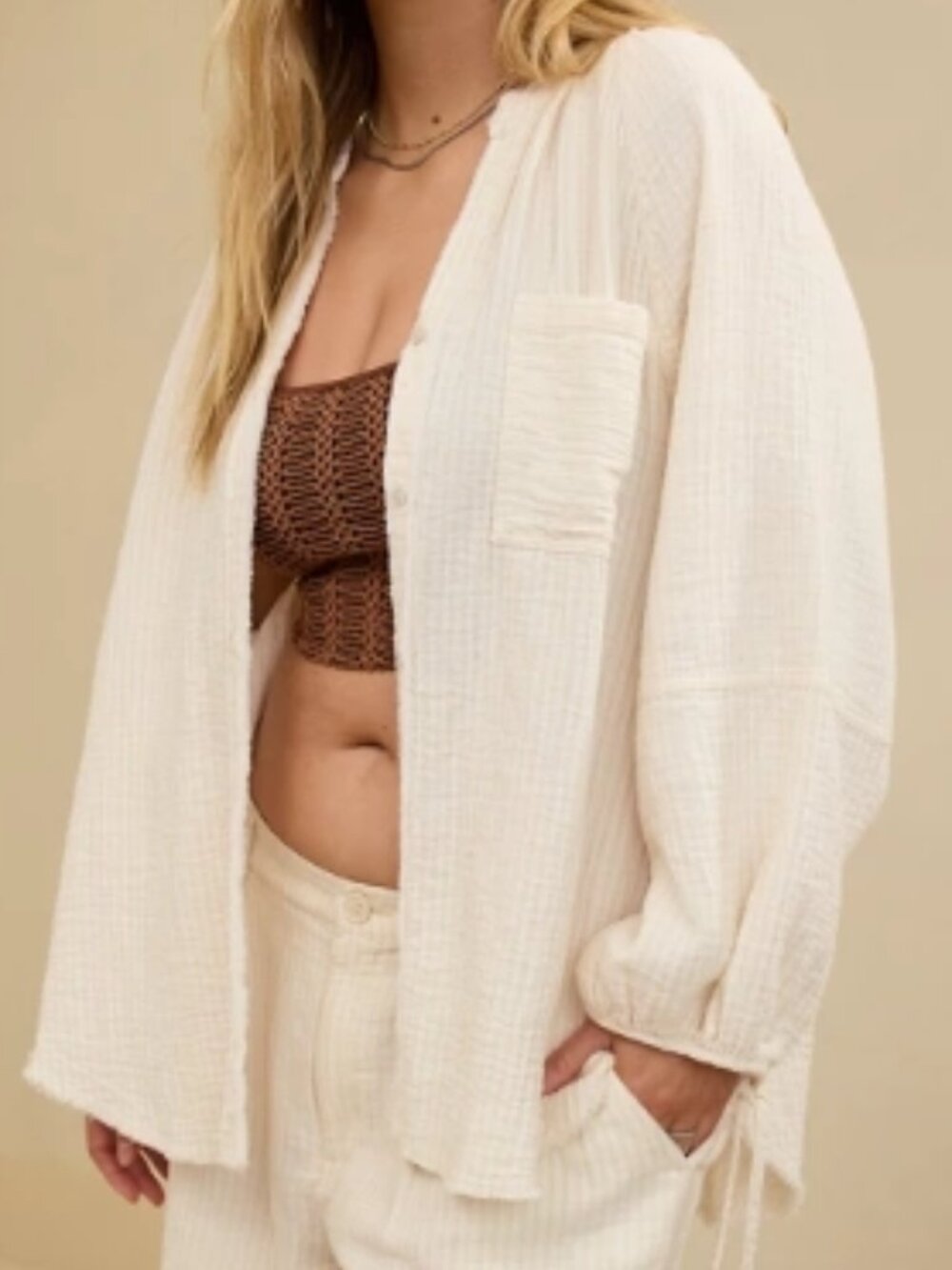 NWOT Aerie Daybreak Cover Up Shirt